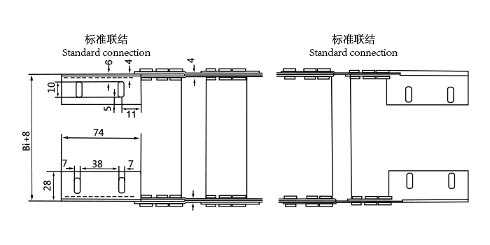 TL型鋼鋁拖鏈